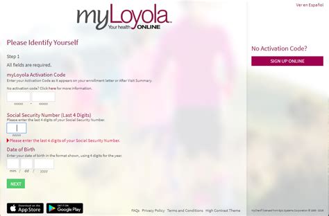 myloyola sign up